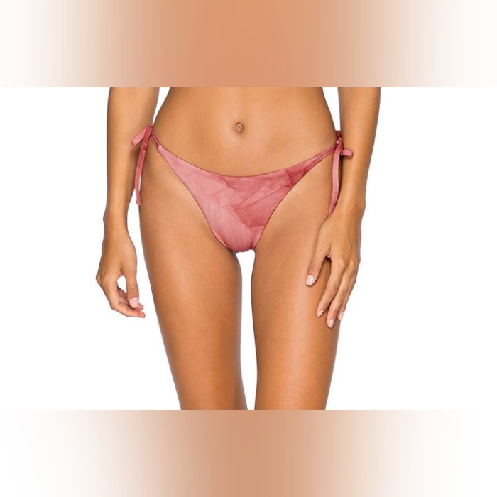 B Swim Tie-Dye Rose Quarts Bikini Bottom, Size- Xl